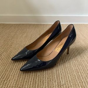 Worn Once / Ferragamo Navy Pumps